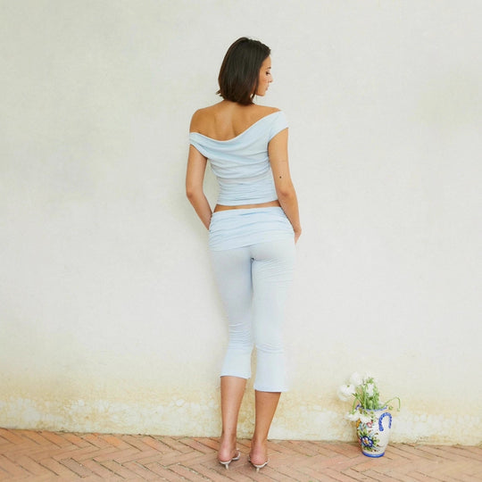 Damen Raffiniertes Oberteil und modische Leggings EB