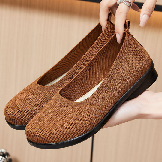 Damen Komfortable Ballerinas mit flexibler Sohle EB