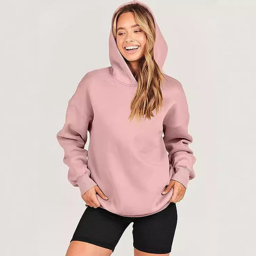 Damen lässiger Kapuzenpullover mit übergroßer Passform EB