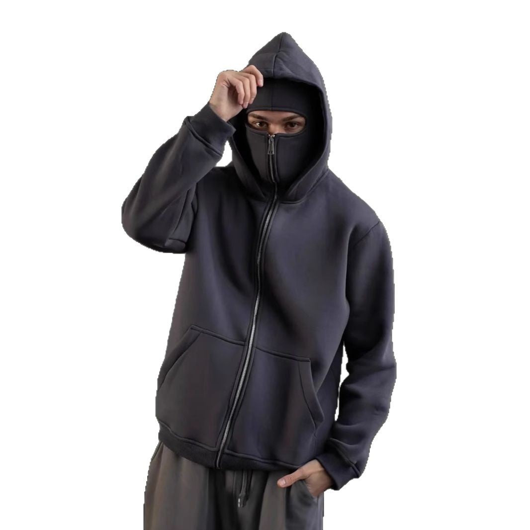 Damen trendige Kapuzenjacke mit hohem Kragen EB