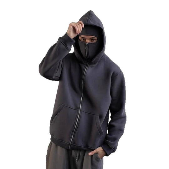 Damen trendige Kapuzenjacke mit hohem Kragen EB