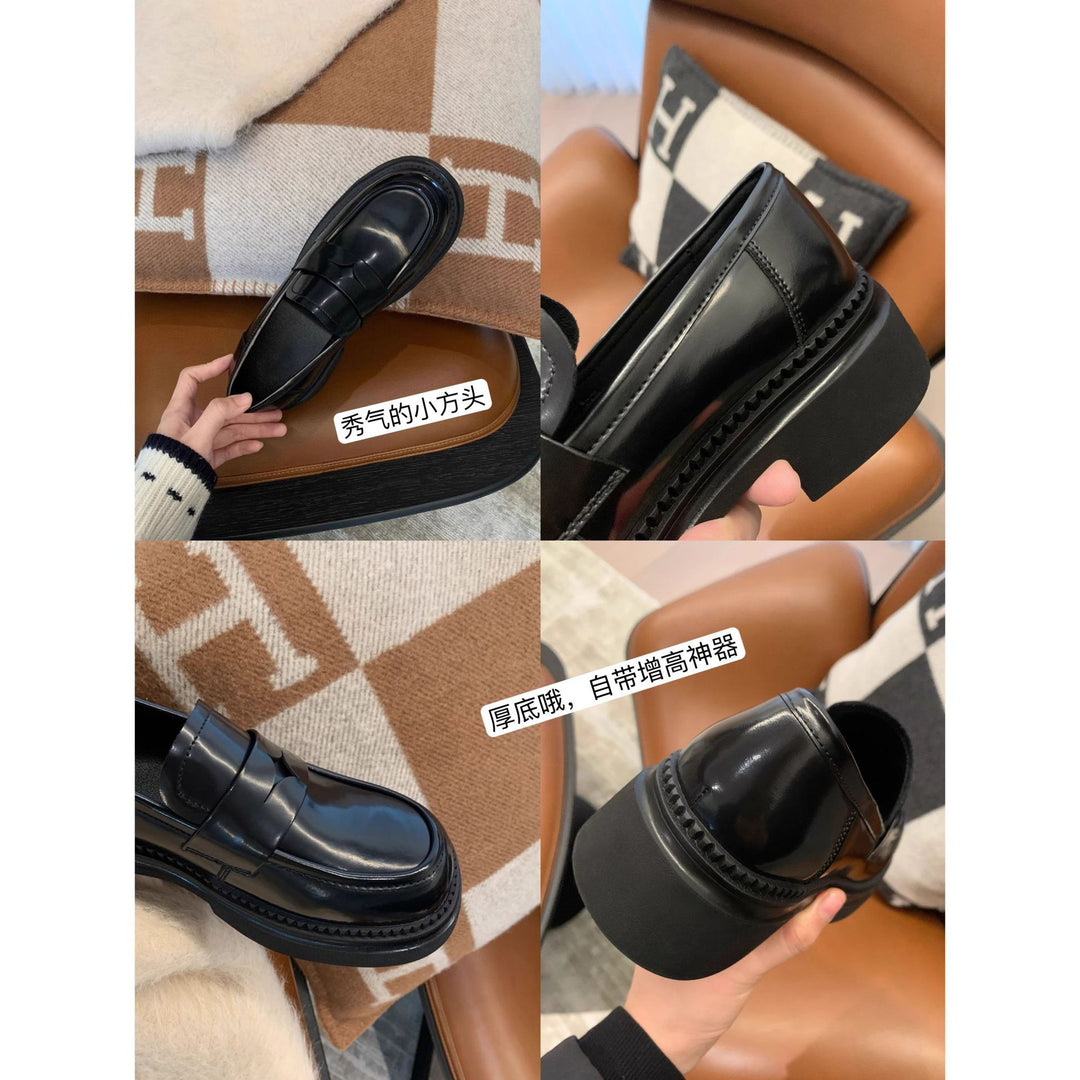 Damen Mokassin-Schuhe mit modischem Schnallenverschluss und stabiler Gummisohle EB