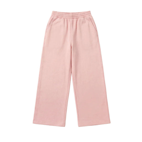 Damen nan Wide‑Leg Relaxhose mit hohem Komfortbund, seitlichen Eingrifftaschen und weichem Fleece-Innenfutter EB