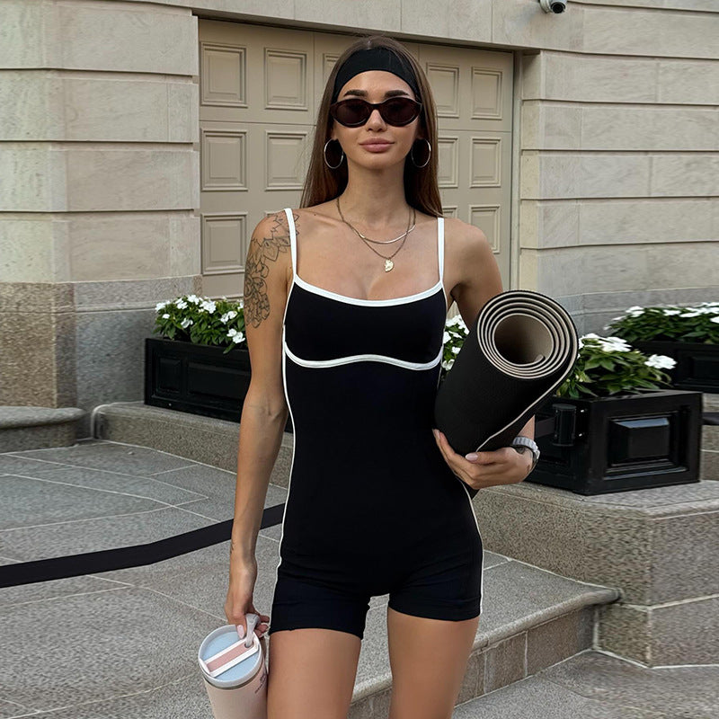 Damen Sportlicher Jumpsuit mit Racerback und komprimierenden Eigenschaften EB