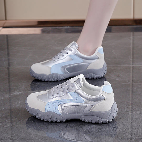 Damen Sportliche Sneaker mit rutschfester Gummisohle und atmungsaktivem Obermaterial EB
