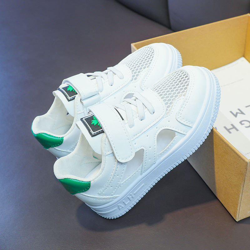 Damen sportliche Sneaker mit praktischem Klettverschluss und atmungsaktiver Mesh-Oberfläche EB
