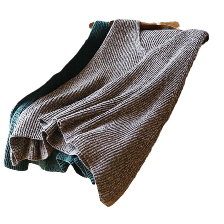 Damen Stricktop mit V-Ausschnitt und luftiger Silhouette EB