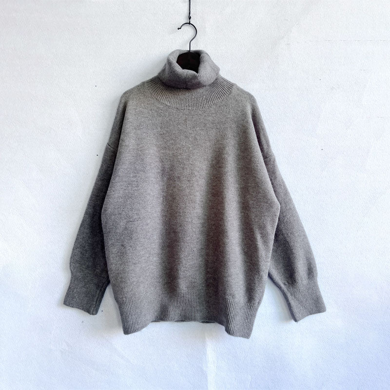 EB | Einfarbiger Warmer Strickpullover Für Alltag