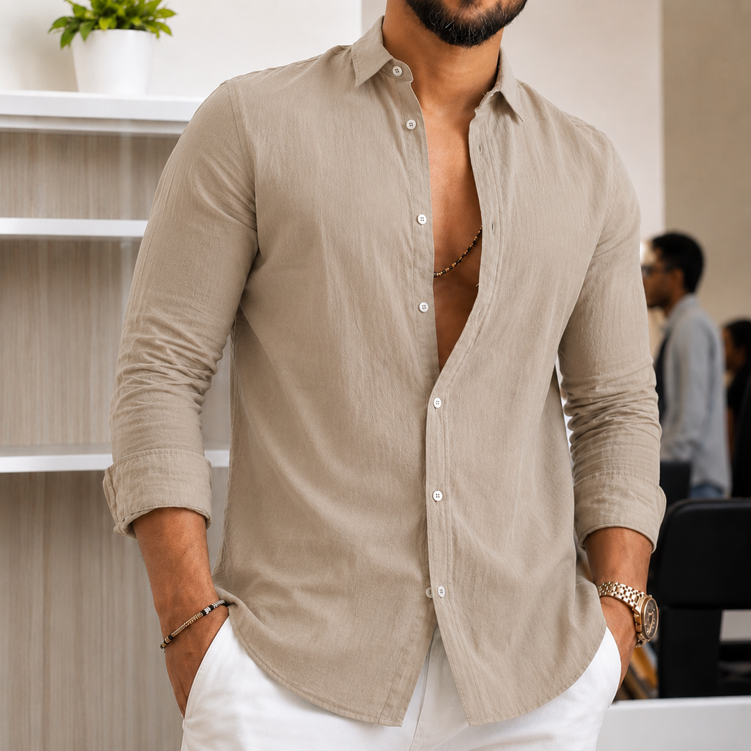 Herren Leichtes Leinenhemd EB