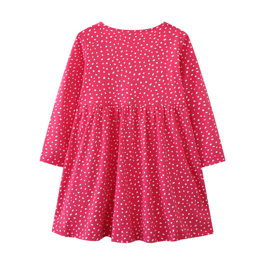Mädchen Langarmkleid mit verspieltem Einhorn-Motiv EB