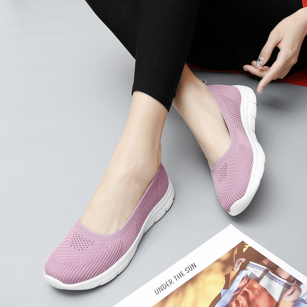 Damen Bequeme Strick-Slippers für Alltag und Freizeit EB