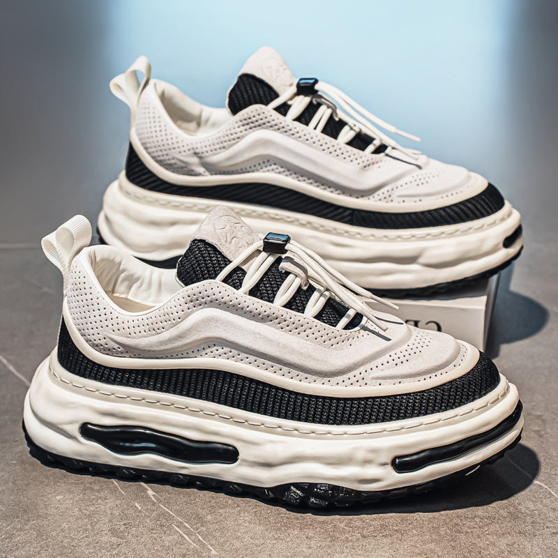Damen Sportliche Air-Sohle Sneakers mit atmungsaktivem Obermaterial und flexiblem Design EB