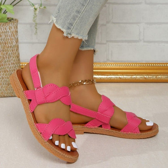 Damen Bequeme Riemensandalen mit modischem Schnitt EB