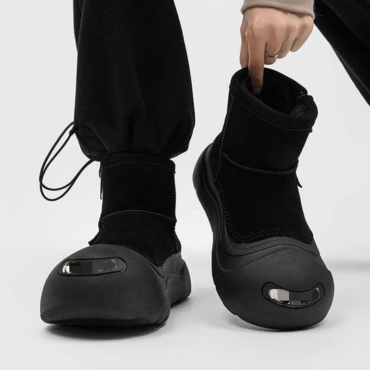 Damen gefütterte Winterstiefel mit rutschfester Sohle und modischem Futter EB