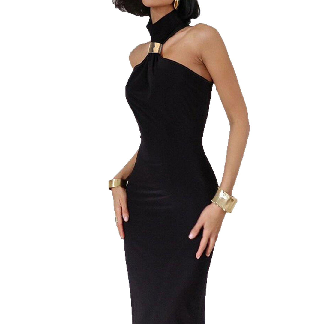 Damen Abendkleid mit schickem Halterdesign und eleganter Silhouette EB
