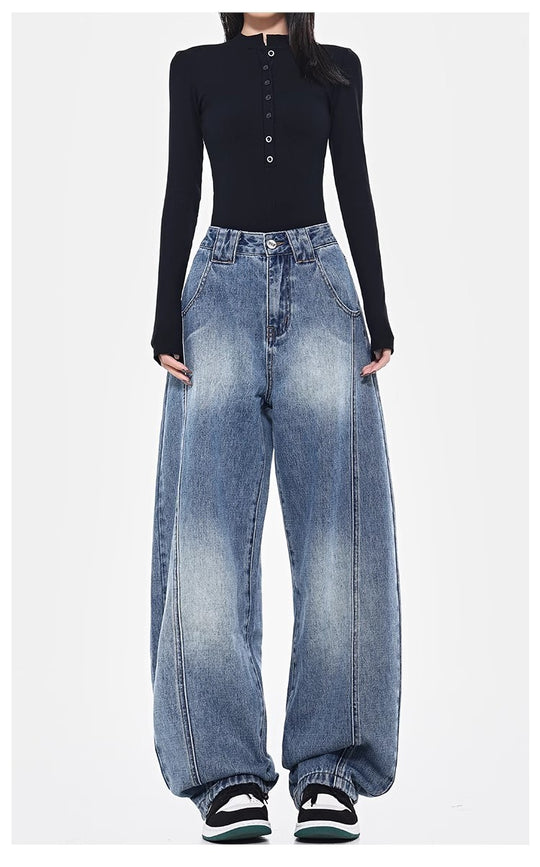 Damen Oversize Jeanshose EB