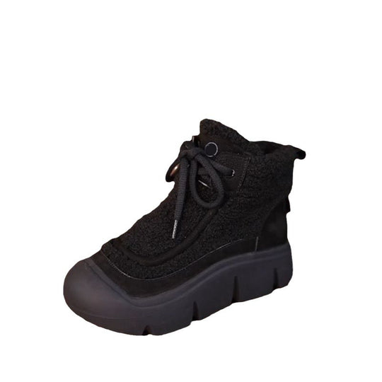 Damen Winterliche Sneakers mit kuscheligem Innenfutter und robuster Laufsohle EB