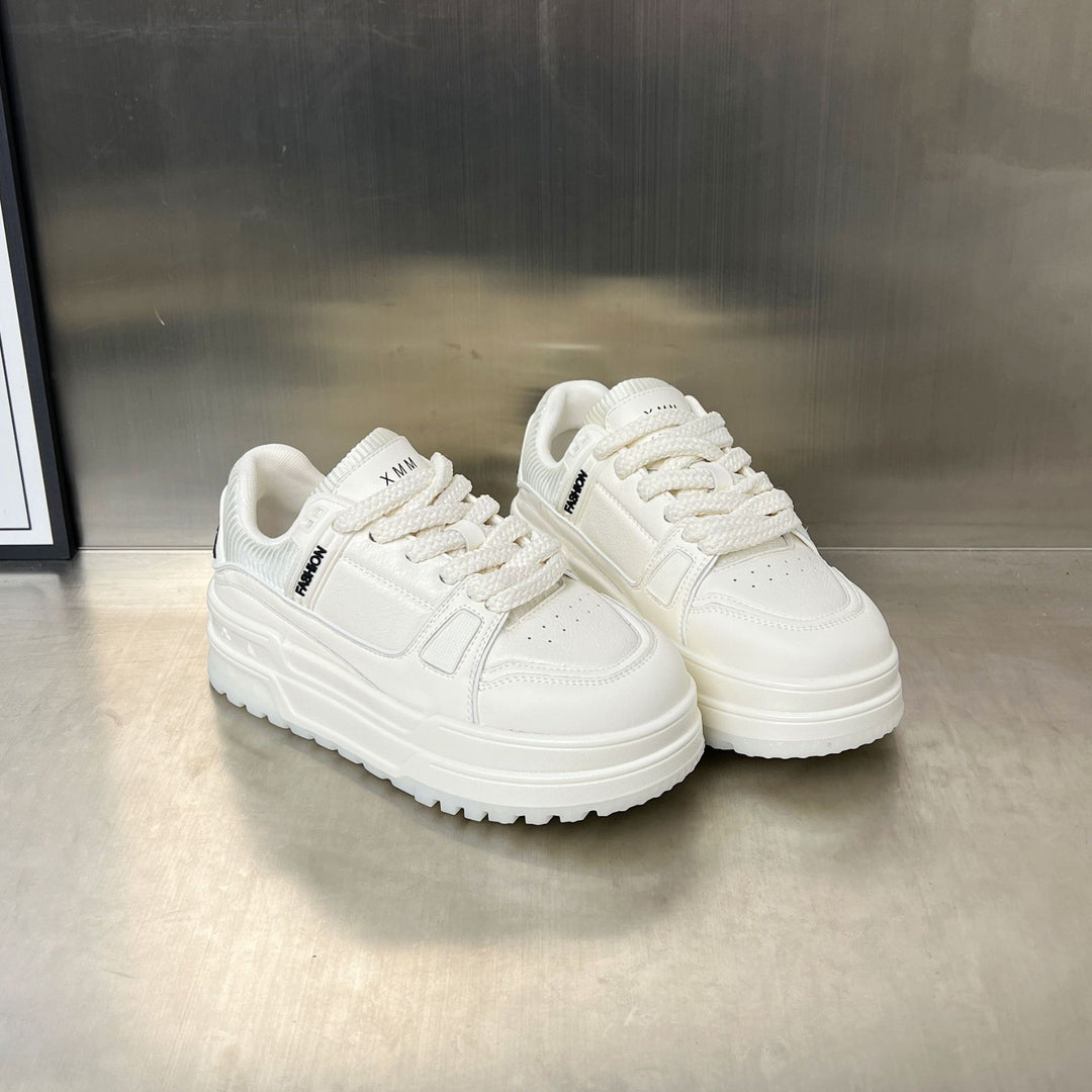 Damen modische Sneakers mit dickem Plateau und atmungsaktiver Obermaterialbeschaffenheit EB
