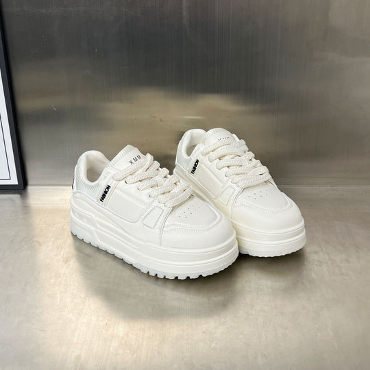 Damen modische Sneakers mit dickem Plateau und atmungsaktiver Obermaterialbeschaffenheit EB
