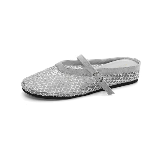Damen elegante Schlappen mit funkelndem Strassdesign EB
