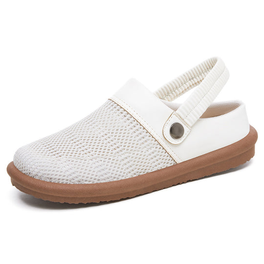 Damen Bequeme Clogs mit rutschfester Sohle und atmungsaktivem Obermaterial EB