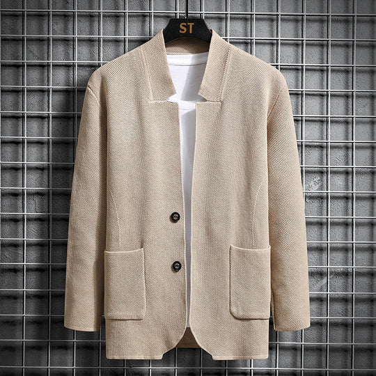 Damen elegante Jacke mit strukturiertem Design und praktischen Taschen EB