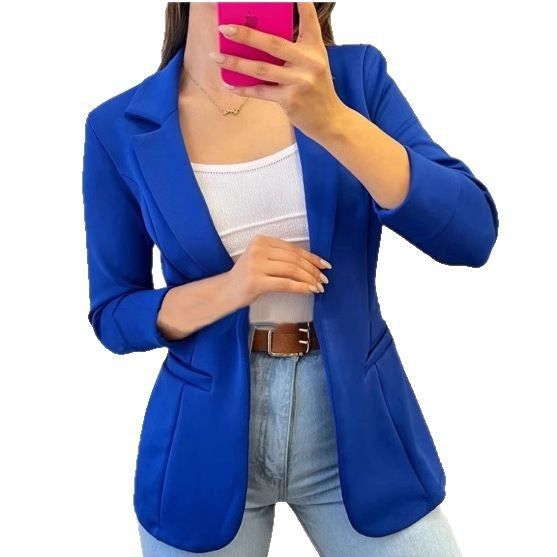 Damen Modischer Blazer mit lässigen Taschen EB