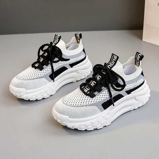 Damen Sportliche Fashion Sneakers mit atmungsaktivem Obermaterial EB