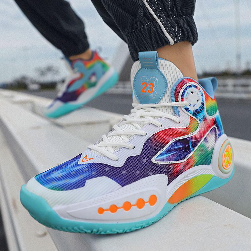 Damen Sportliche High-Top Basketball-Sneaker mit atmungsaktiver Oberflächenstruktur und innovativem Dämpfungssystem EB