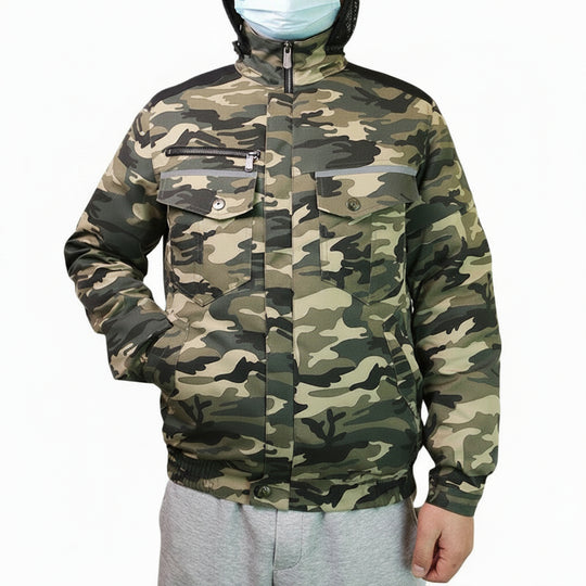 Herren modische Camouflagejacke mit praktischen Taschen R&B