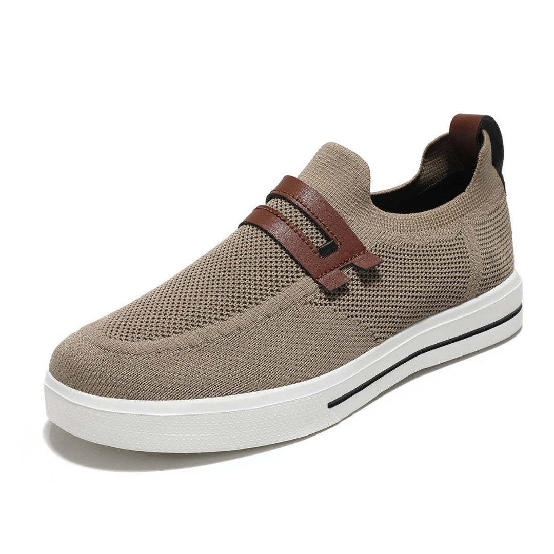 Damen Bequeme Slip-On Sneakers mit atmungsaktivem Mesh-Obermaterial und rutschfester Sohle EB