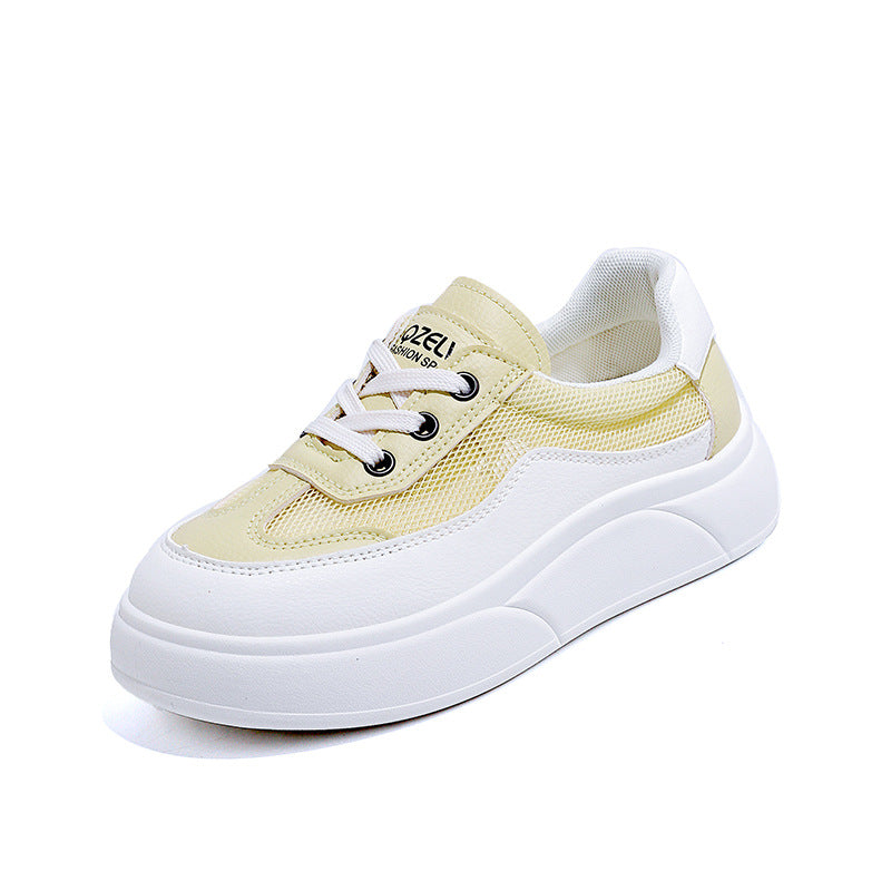 Damen Trendige Chunky Sneaker mit atmungsaktivem Netzmaterial und stabiler Sohle EB