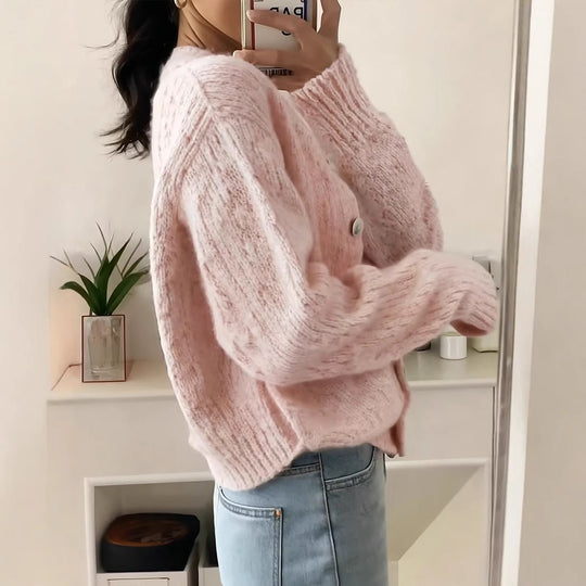 Damen Kuschelige Strickjacke EB
