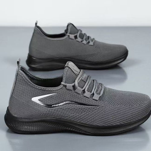 Damen atmungsaktive Sport-Sneaker mit elastischem Obermaterial und rutschfester Sohle EB
