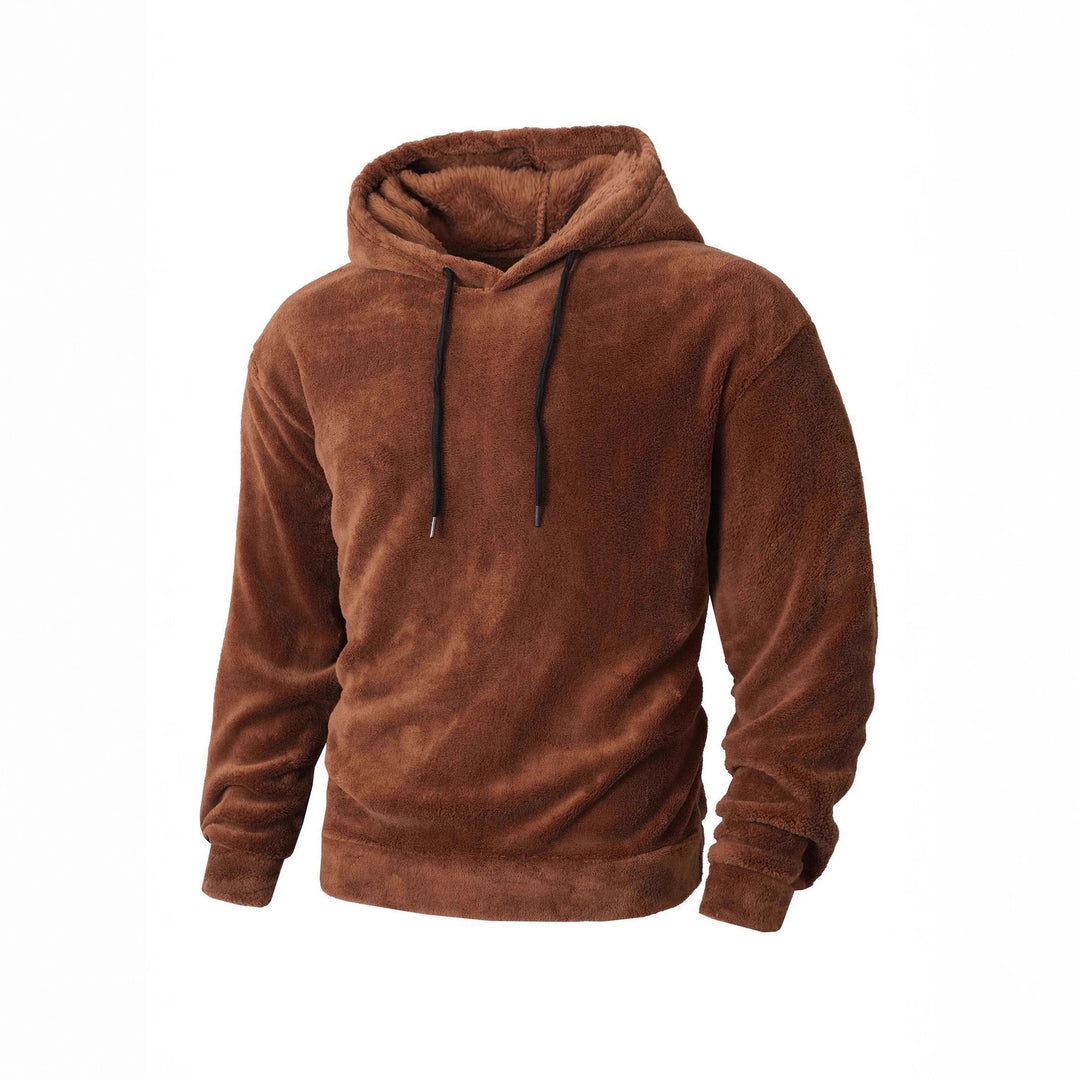 Herren kuscheliges Kapuzensweatshirt aus weichem Fleece EB