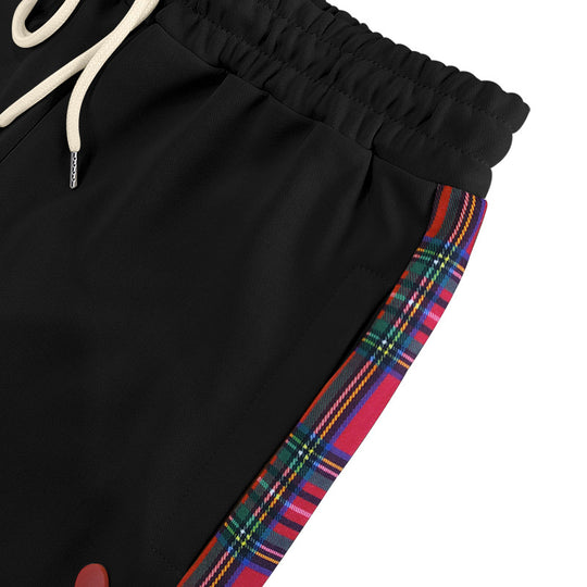 Herren Sportliche Freizeithose mit Knopfleisten und Karomuster EB