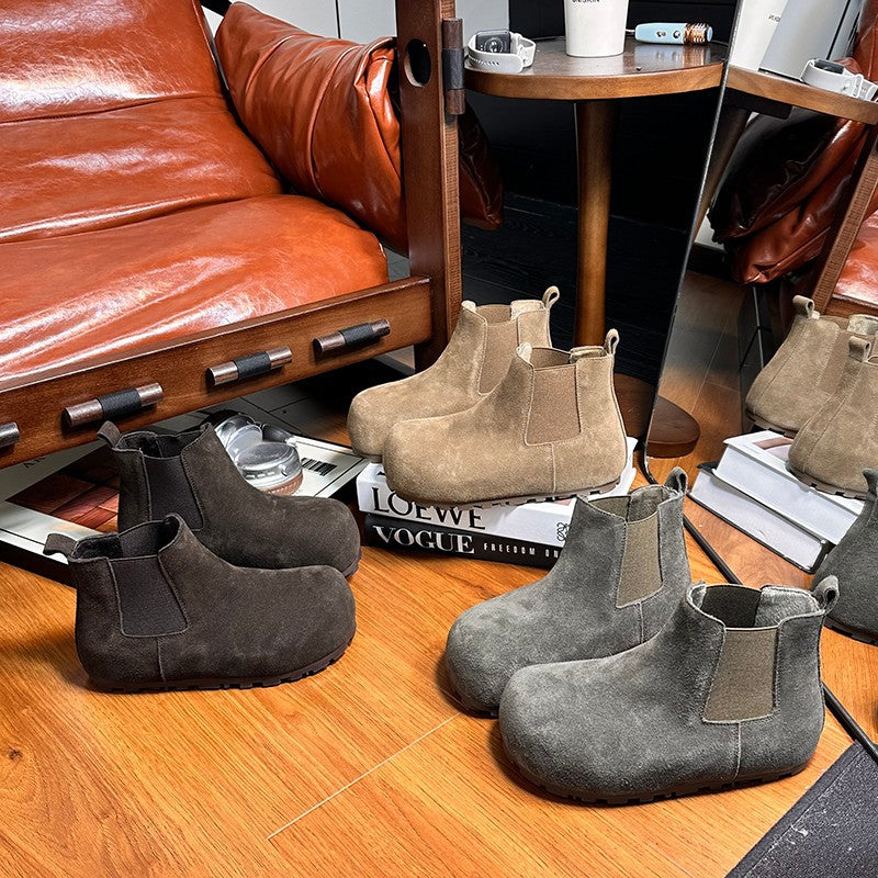 Damen Chelsea Boots mit komfortablem Gummizug und weichem Wildleder EB
