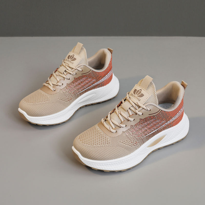 Damen Sportliche Freizeitsneaker mit atmungsaktivem Mesh-Obermaterial und dämpfender Sohle EB