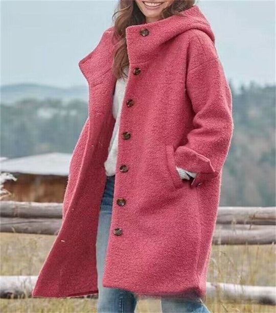 Damen Oversized Wollmantel EB