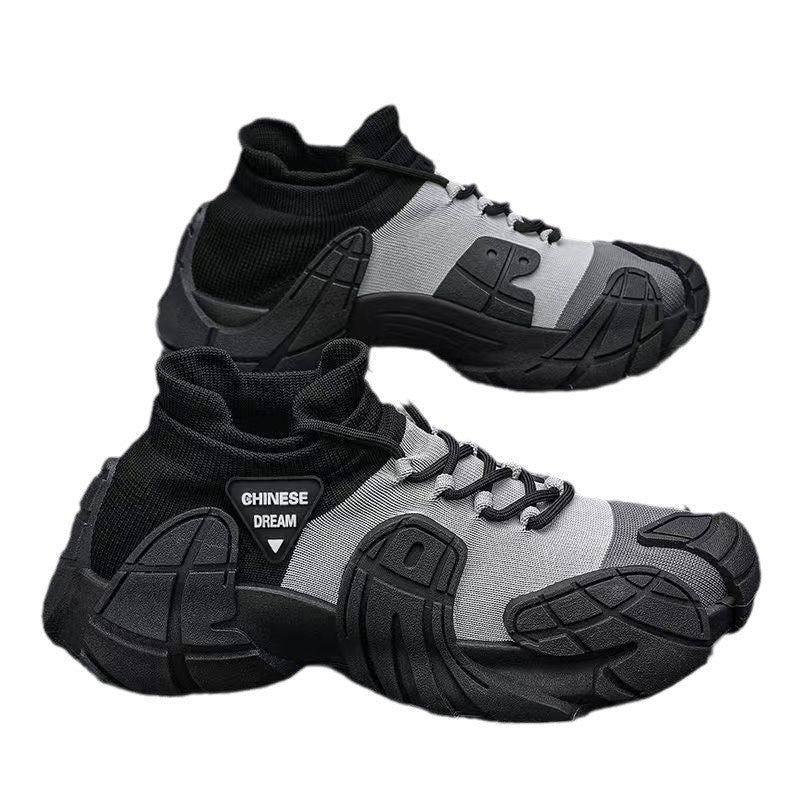Damen modische High-Top Sneakers mit atmungsaktivem Mesh EB