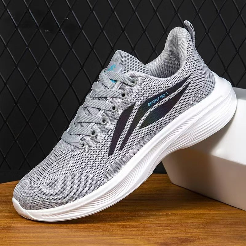Damen Sportliche Sneakers mit atmungsaktivem Mesh-Obermaterial und flexiblem Design EB