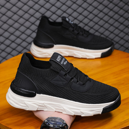 Damen Sportliche High-Performance Sneakers mit atmungsaktivem Strick-Obermaterial EB