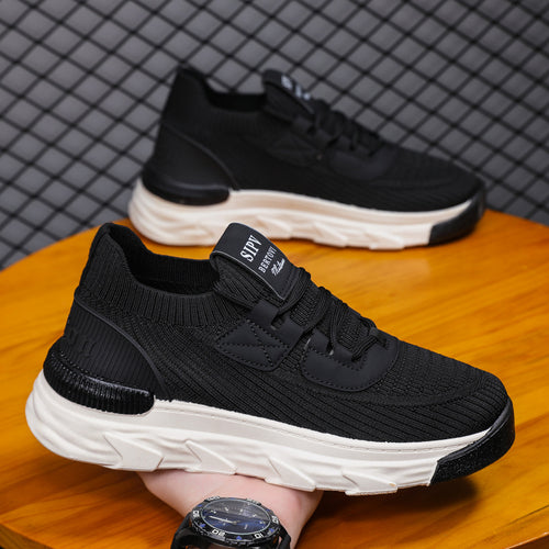 Damen Sportliche High-Performance Sneakers mit atmungsaktivem Strick-Obermaterial EB