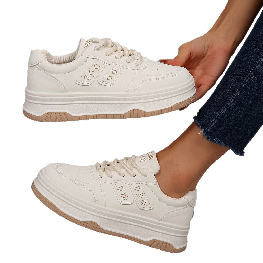 Damen modische Sneakers mit strukturiertem Obermaterial und komfortabler Dämpfung EB