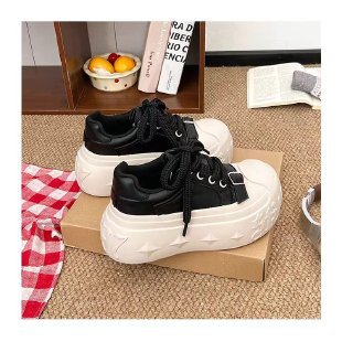 Damen Komfortable und trendige Plateau-Sneaker EB