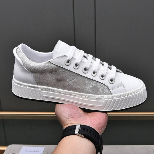 Damen Designer Sneakers mit luxuriösem Obermaterial und rutschfester Sohle EB