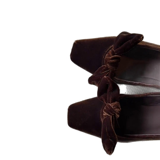 Damen Ballerina-Schuhe mit sanften Rüschen und eleganter Schleifenverzierung EB
