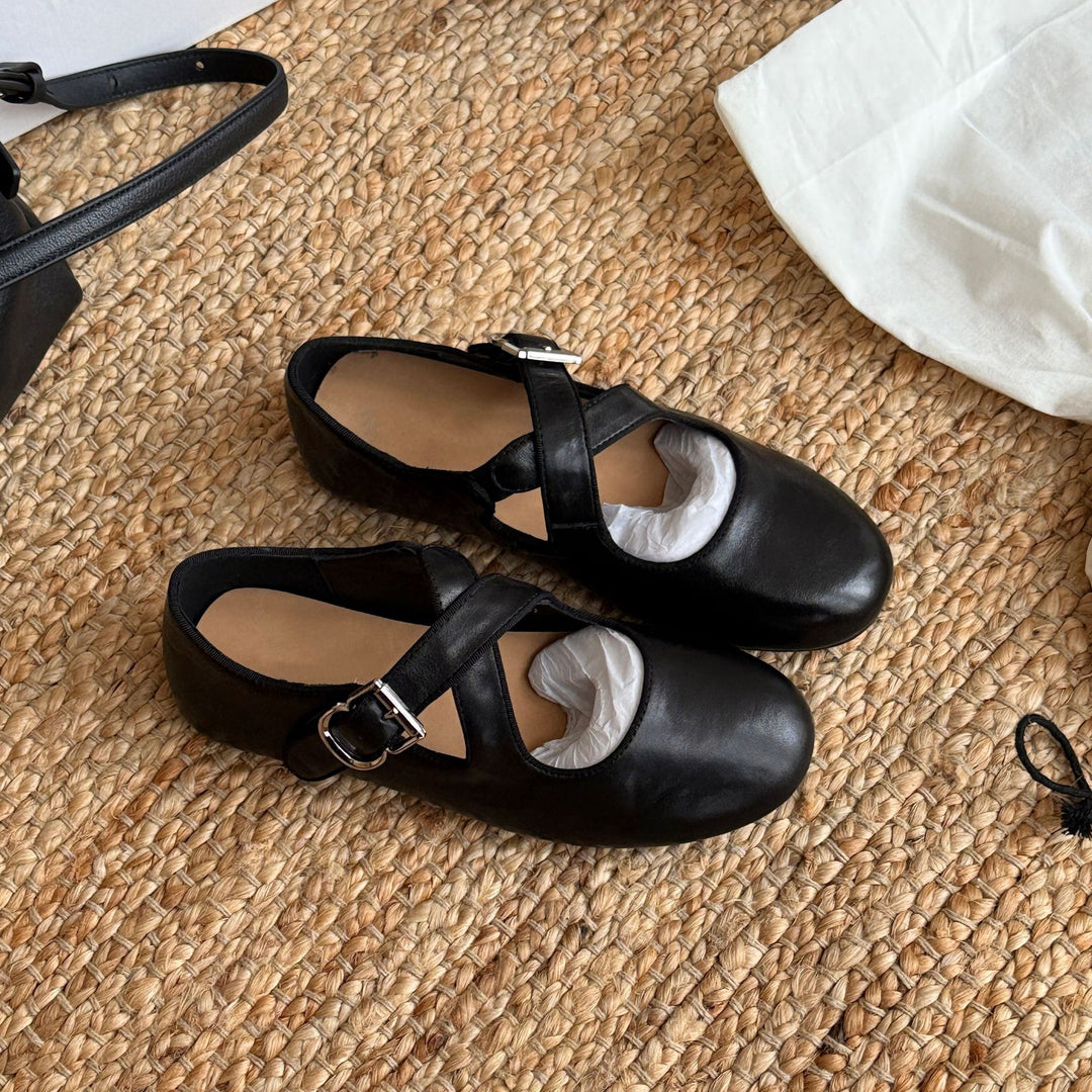 Damen Ballerinas mit verstellbarem Riemchen und komfortablem Fußbett EB