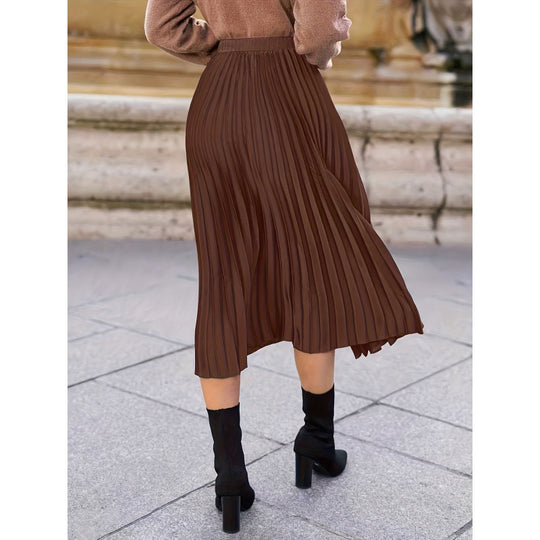 Damen Plisseerock mit hohem Bund und eleganter Ausstrahlung EB