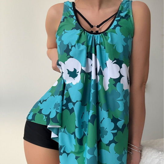 Damen Modischer Badeanzug mit Lockerem Schnitt EB